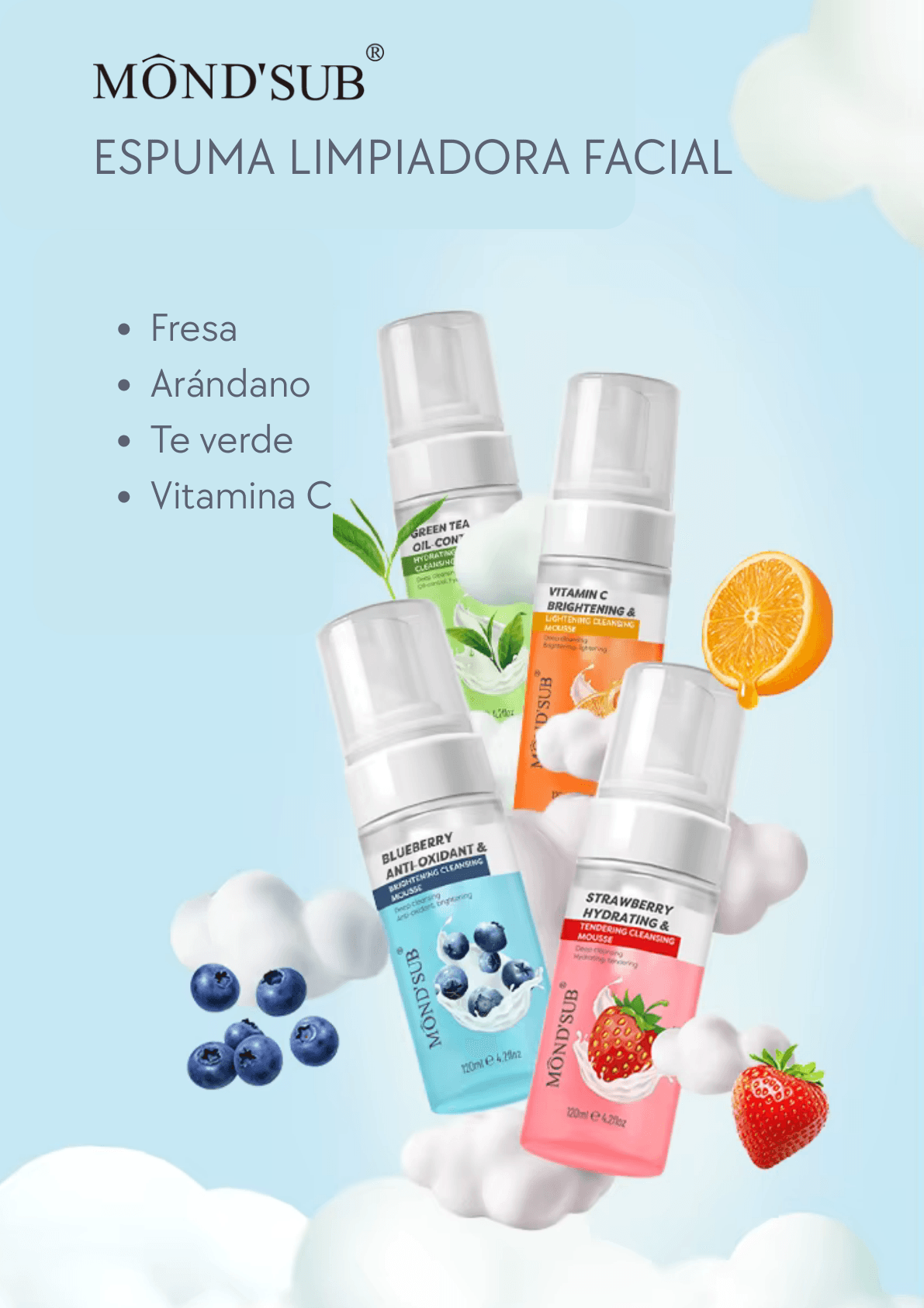 ESPUMA LIMPIADORA FACIAL