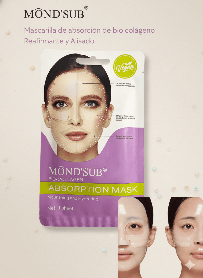 MONDSUB MASCARILLA DE BIO COLAGENO X 3 UNIDADES