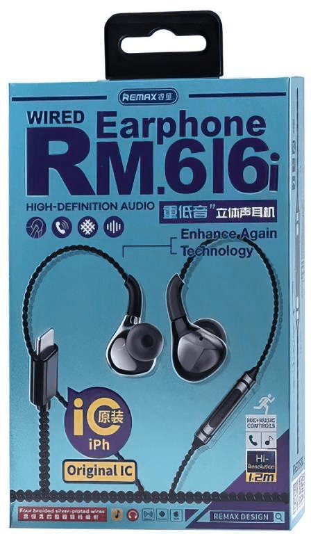 RM-616I Auriculares con Chip Original para iPhone, Llamadas y Música HD