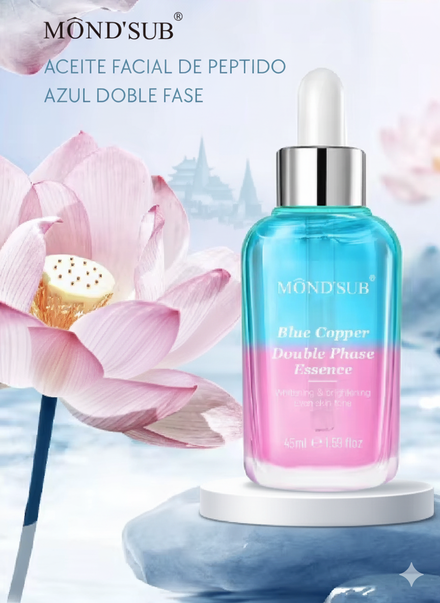 ACEITE FACIAL DE PEPTIDO AZUL DOBLE FASE