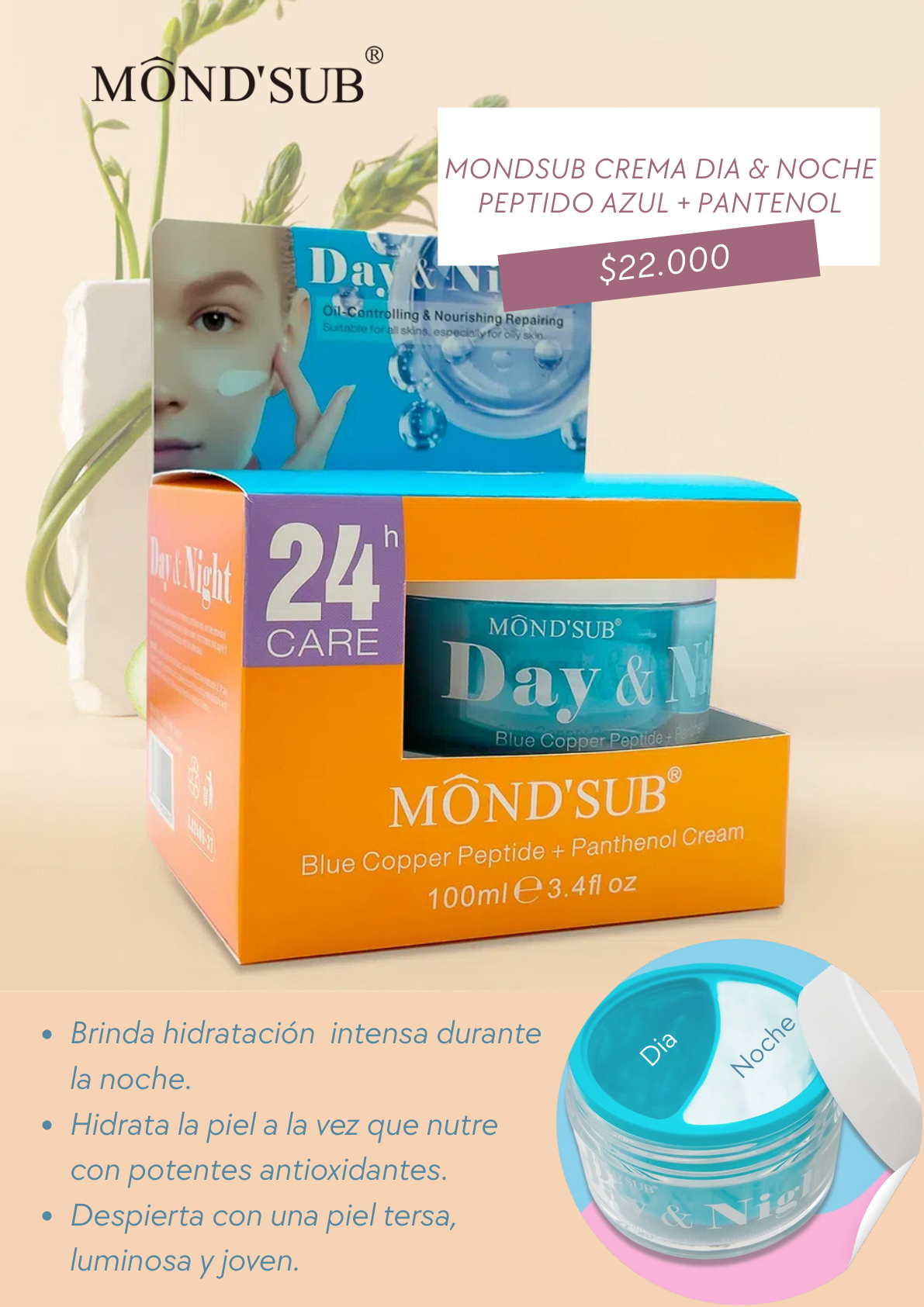 MONDSUB CREMA DIA & NOCHE imagen 3