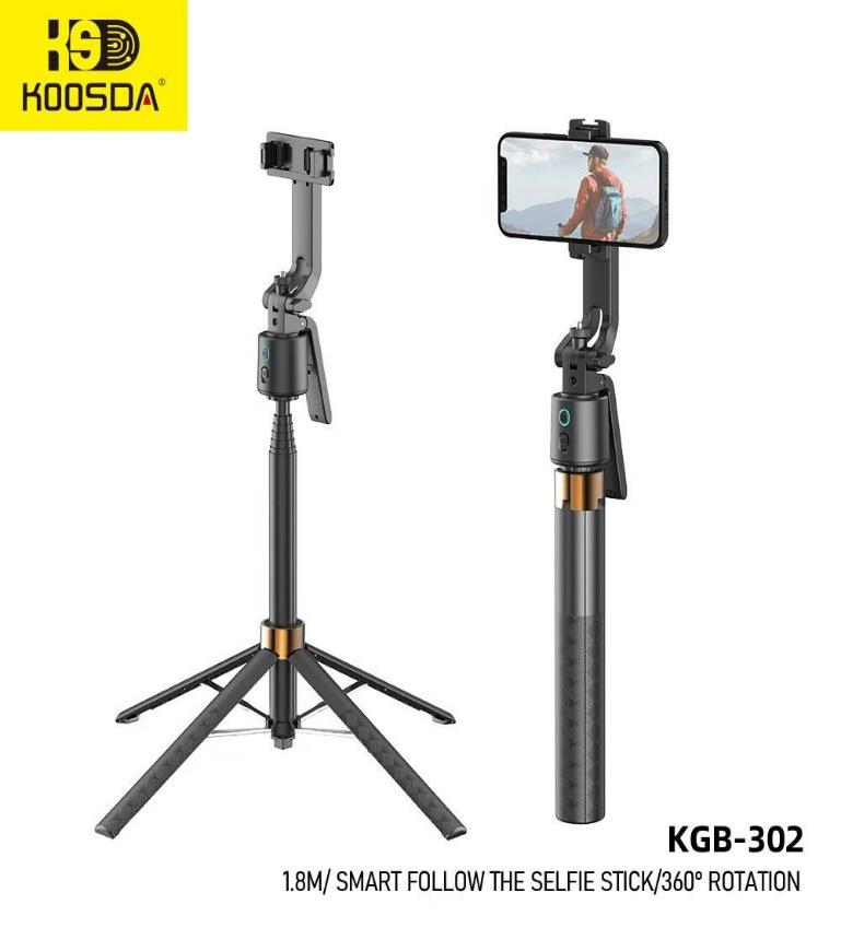 KGB - Palo de Selfie Inteligente con Seguimiento Facial 360° y Trípode Extensible imagen 2