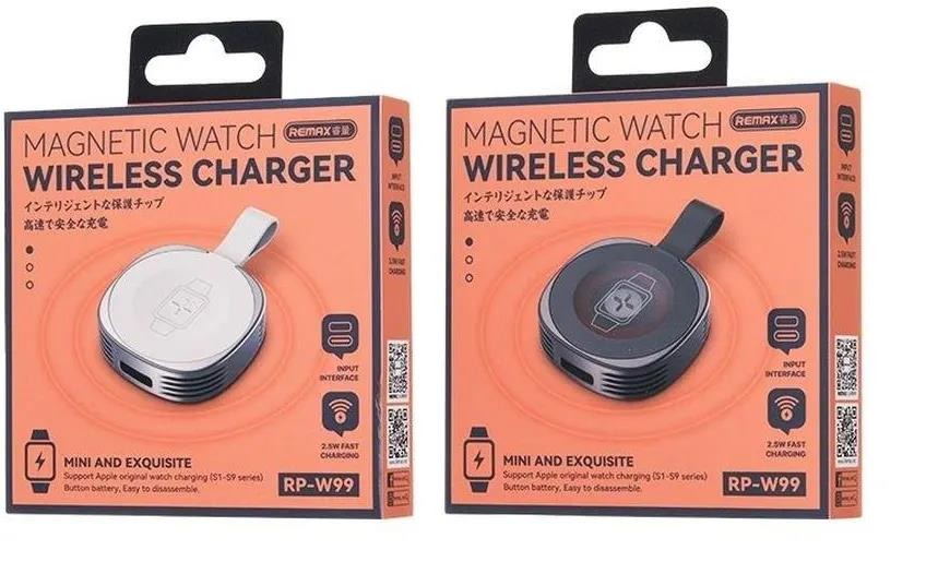 RP-W99 Cargador Inalámbrico de Aleación de Zinc con Reloj Magnético imagen 2