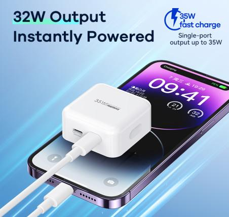 RP-U87 Cargador Rápido REMAX para iPhone 17 con Tecnología PD+QC de 35W imagen 3