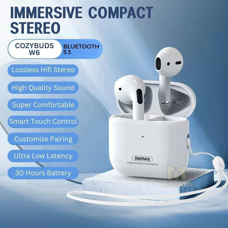 W6 Auriculares Inalámbricos Bluetooth 5.3 con Control Táctil imagen 2