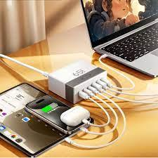 RP-U117 Cargador Rápido 6 en 1 con Tecnología PD y QC para Apple y Android imagen 3