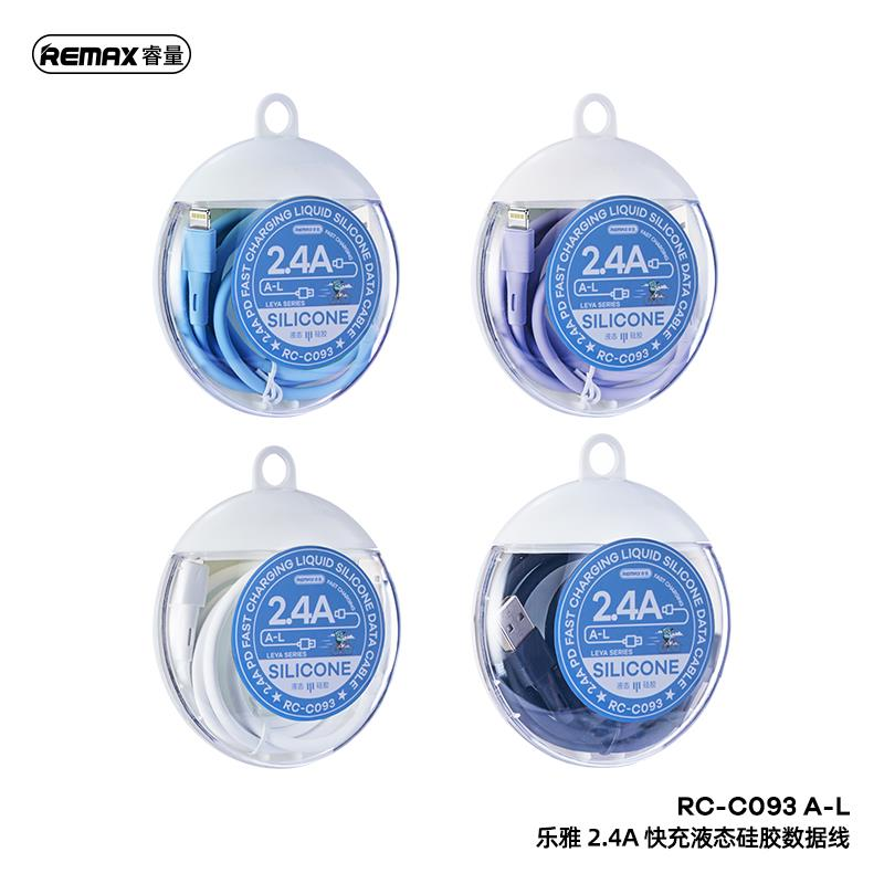 RC-093 Cable de Datos Siliconado con Carga Rápida PD para iPhone/iPad imagen 4