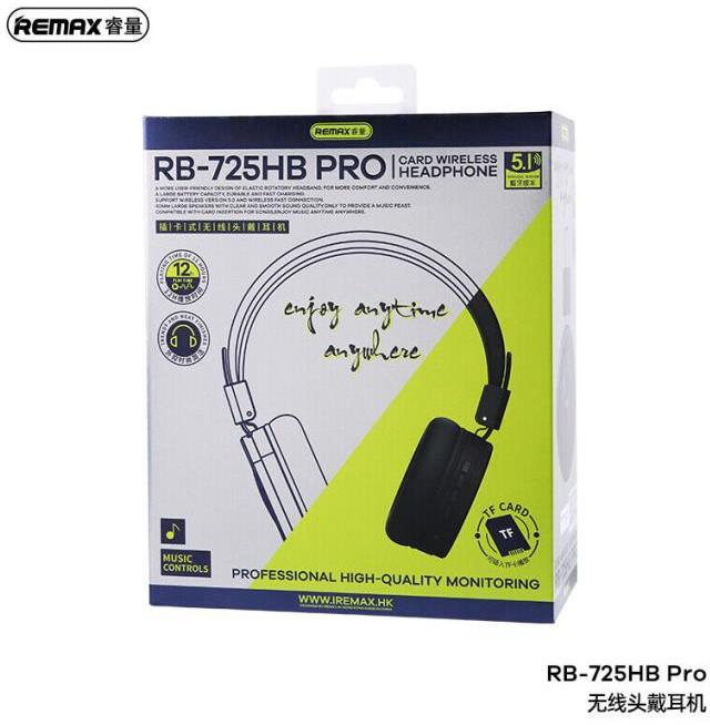 RB-725HB-PRO RB-725HB PRO Auriculares Inalámbricos con Sonido 5.1 y Tarjeta TF imagen 2