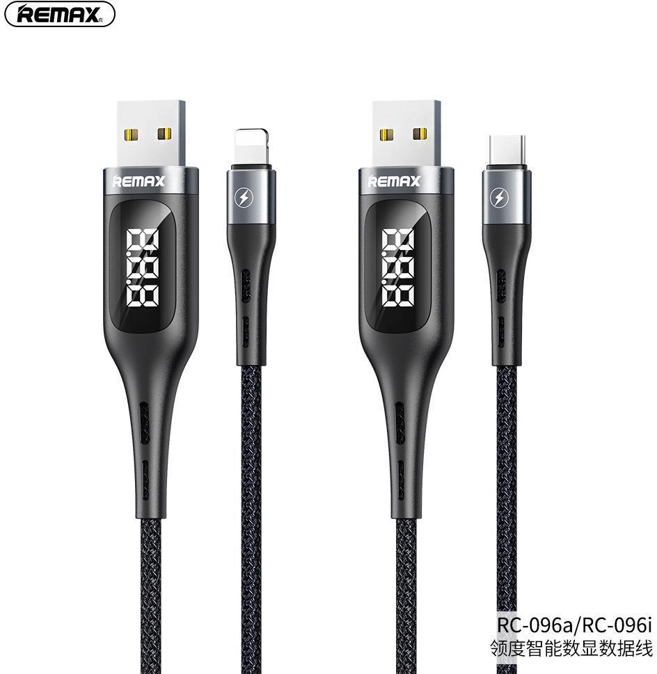 RC-096I-RC-096A Cable USB con Pantalla Digital Inteligente y Temporizador de Carga